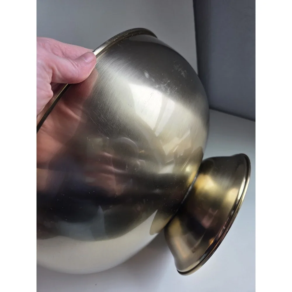 Williams Sonoma Gold Party Tub Bowl Server XL 14.5